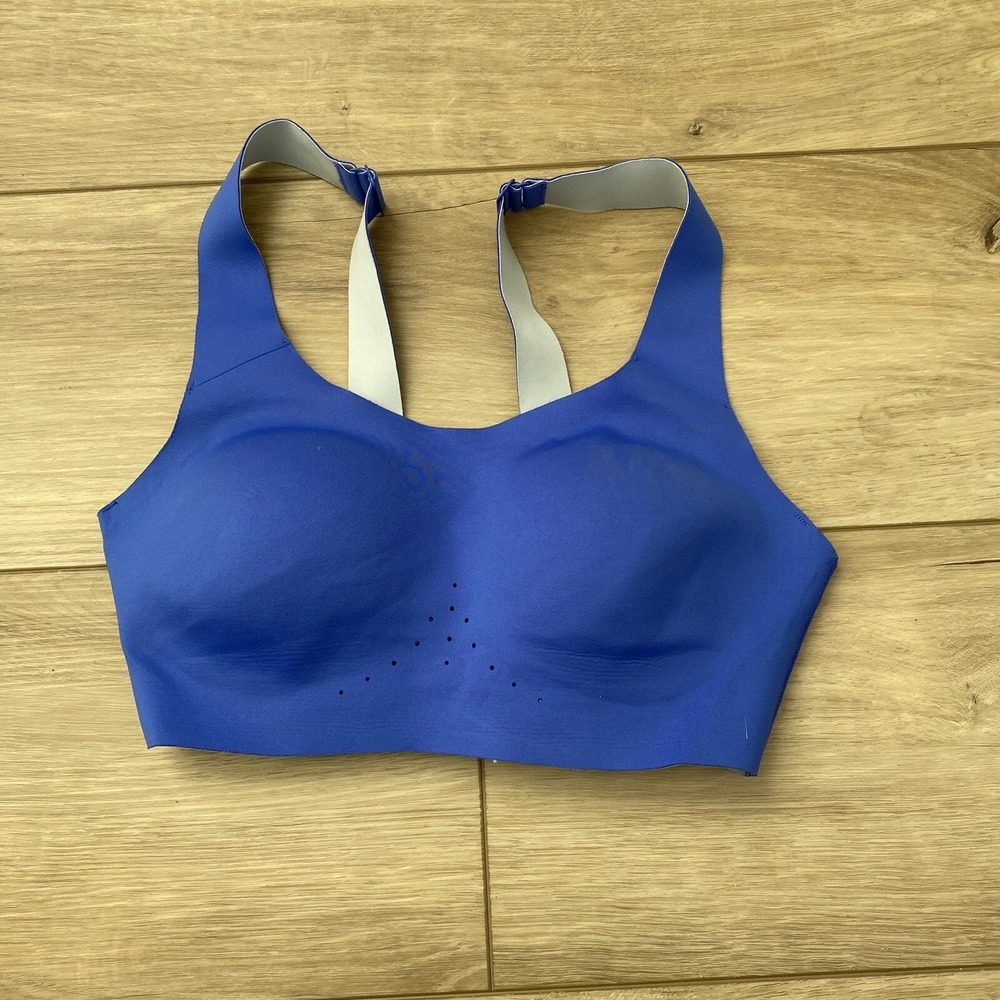 Brooks Dare Scoopback Run Bra 30C/D Blue Sports Bra Womens Workout‎ Exercise